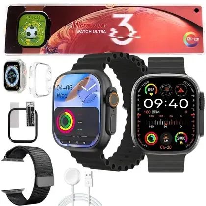 Smartwatch Ultra Pro 49mm Microwear Série 10 Original Entrega Grátis DF - Foto 2