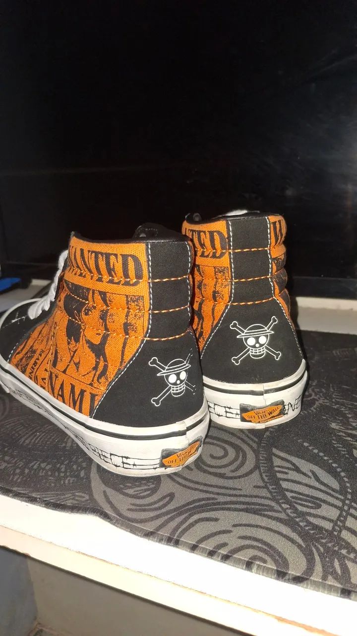 Tênis Vans Skate Sk8-Hi x One Piece (Coleção Especial 