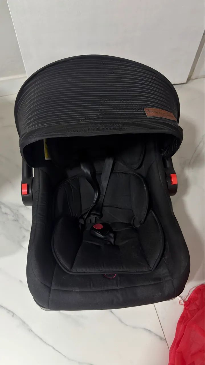 Carrinho de bebê Moisés, com bebê conforto e isofix - Foto 3