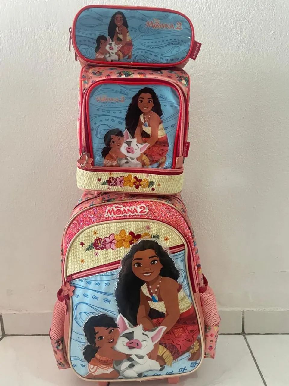 Kit Mochila escolar Moana - Foto 3