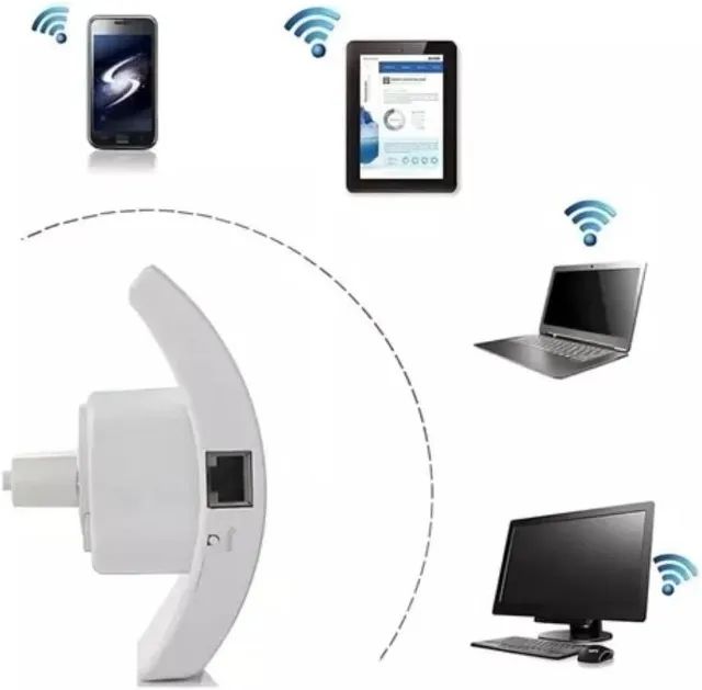 Repetidor Roteador Amplificador Extensor De Sinal Wifi Wireless-N Loja Coimbra Entregamos - Foto 5