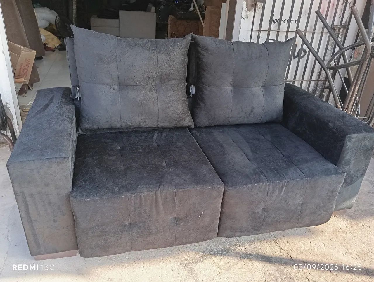 SOFA RETRATI PRETO NOVO - Foto 2