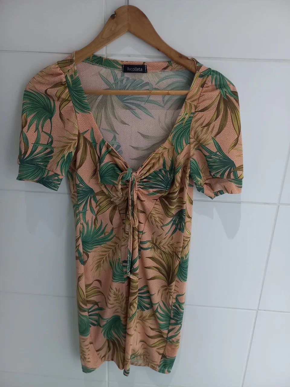 Blusa justa estampada