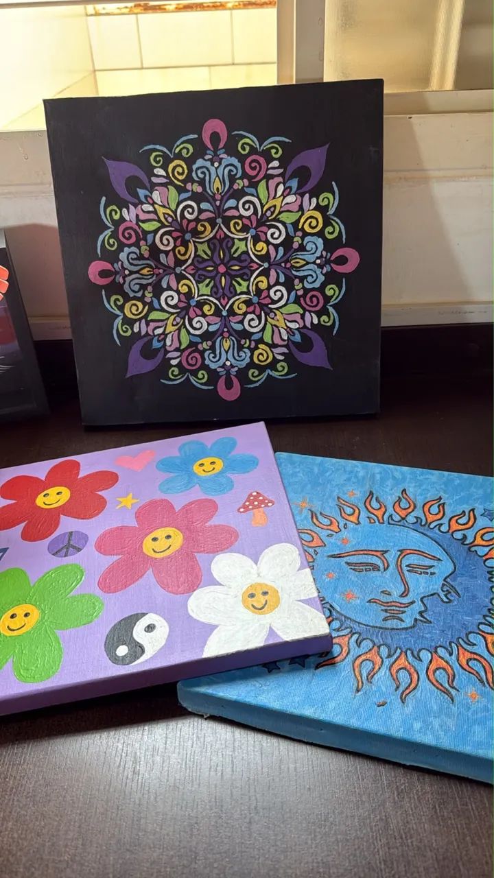 Kit de decoração quadros e luminárias - Foto 2