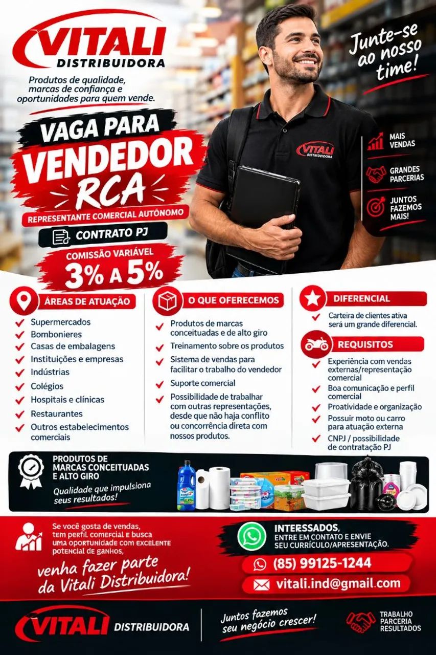 Vendedor Rca Vitali Distribuidora 