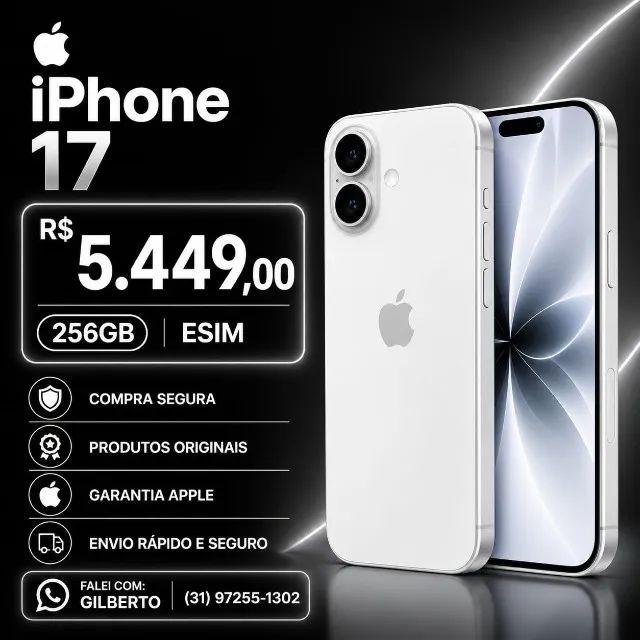 Iphone 17 256GB - Branco. - Celulares e Smartphones - Centro