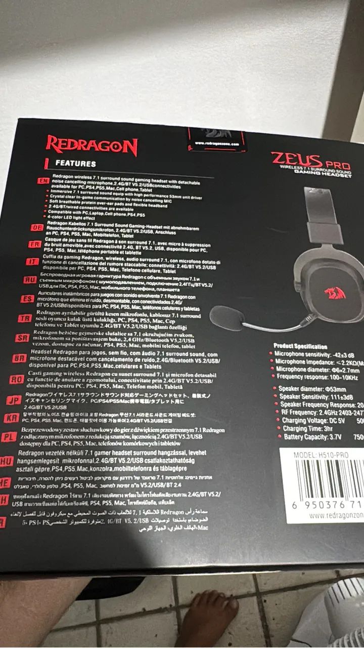 Headset Zeus Pro da Redragon  - Foto 3