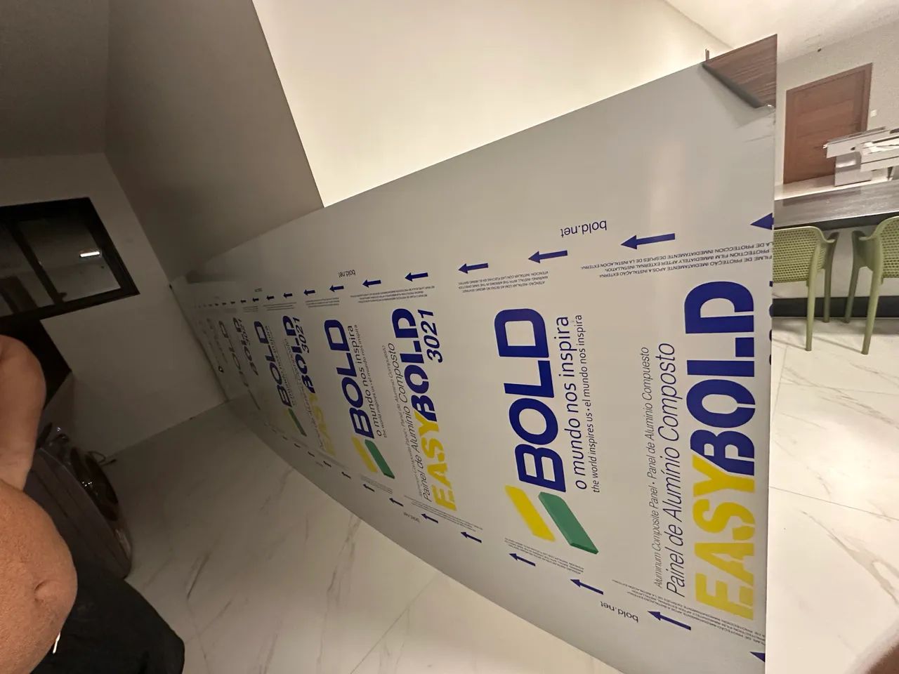Chapa de acm amadeirada