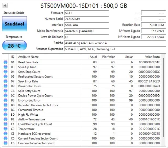 HD / HDD 500GB 100% Saudável - Foto 2