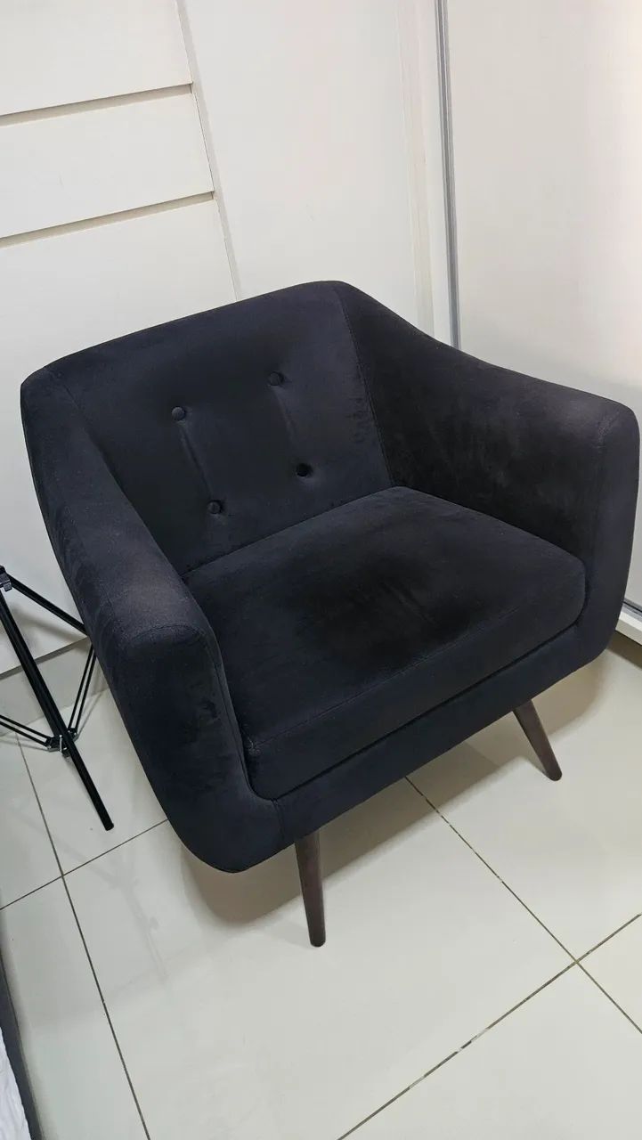 Poltrona Estilo Escandinavo Pé Palito<br>Poltrona Pé Palito - Foto 3