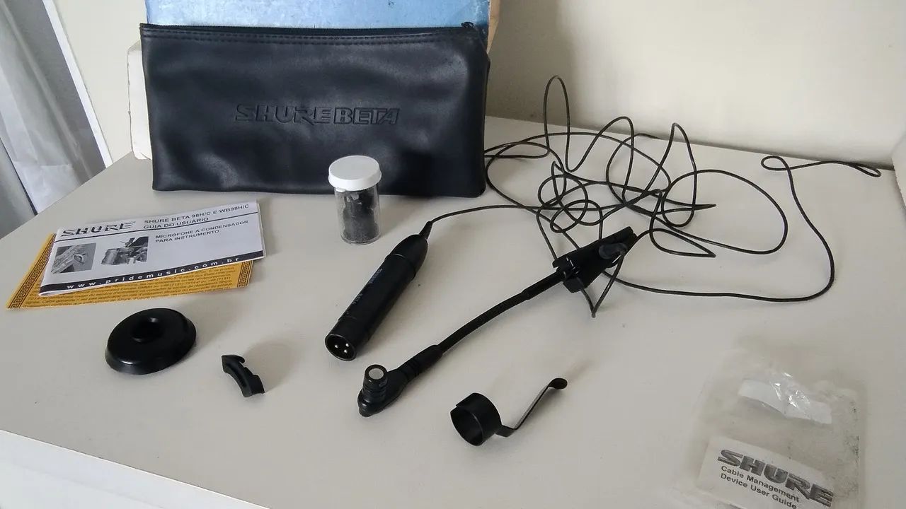 Microfone shure Beta 98H/C sax flauta - Foto 2