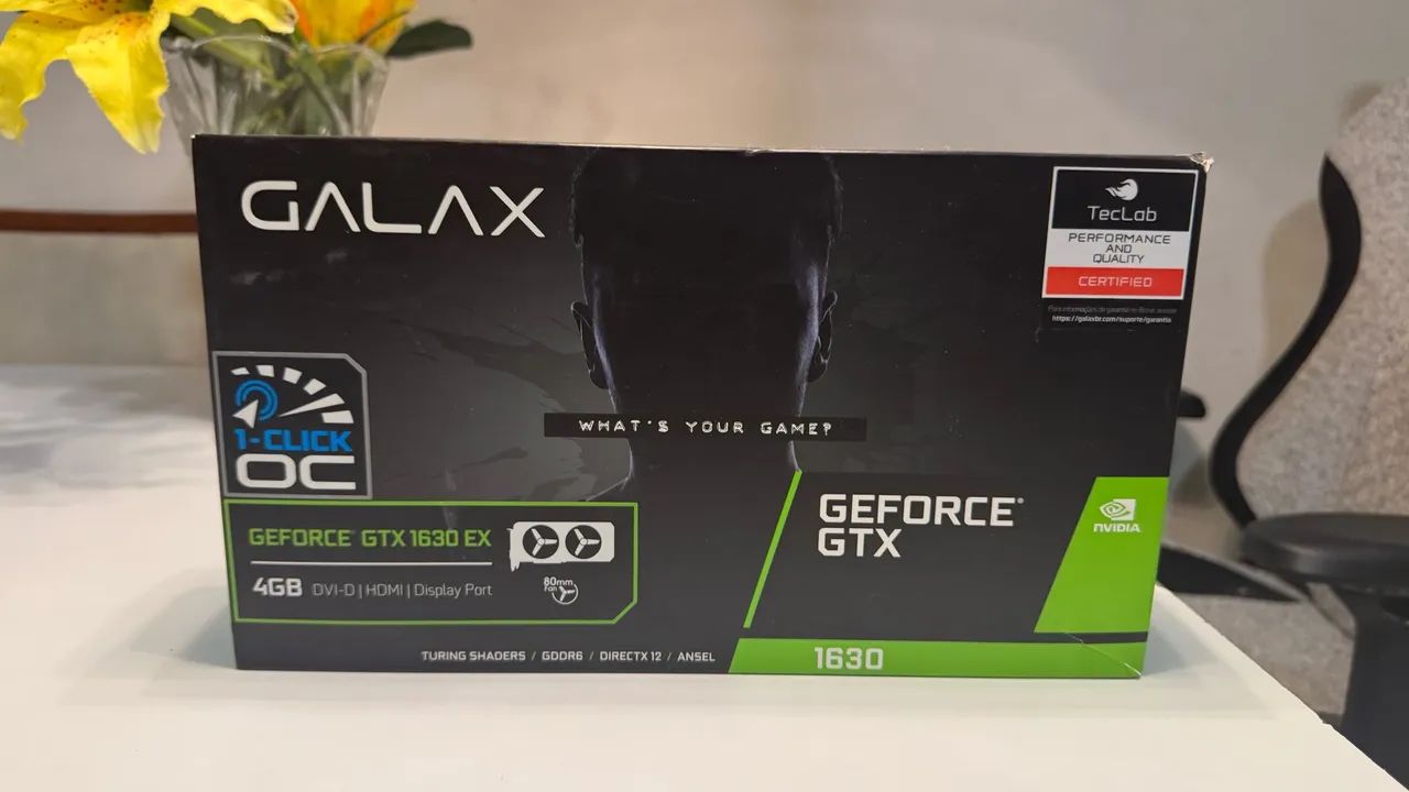 Placa de vídeo GTX 1640 OC 4GB + Caixa  - Foto 2