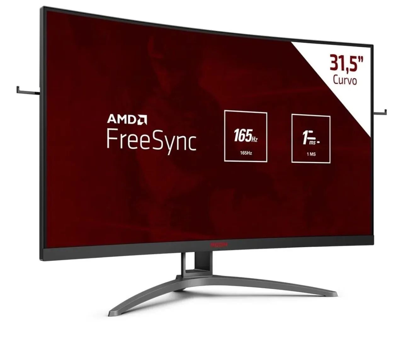 Monitor Gamer AOC Agon Curved, 31.5 Polegadas, LED, 165hz - Foto 5