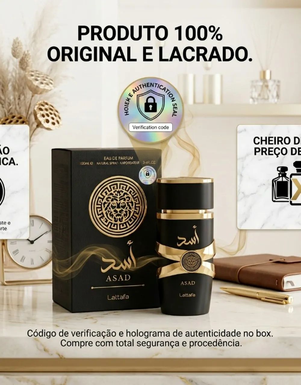 Perfume Asad Lattafa EDP Masculino 100ml - Foto 5