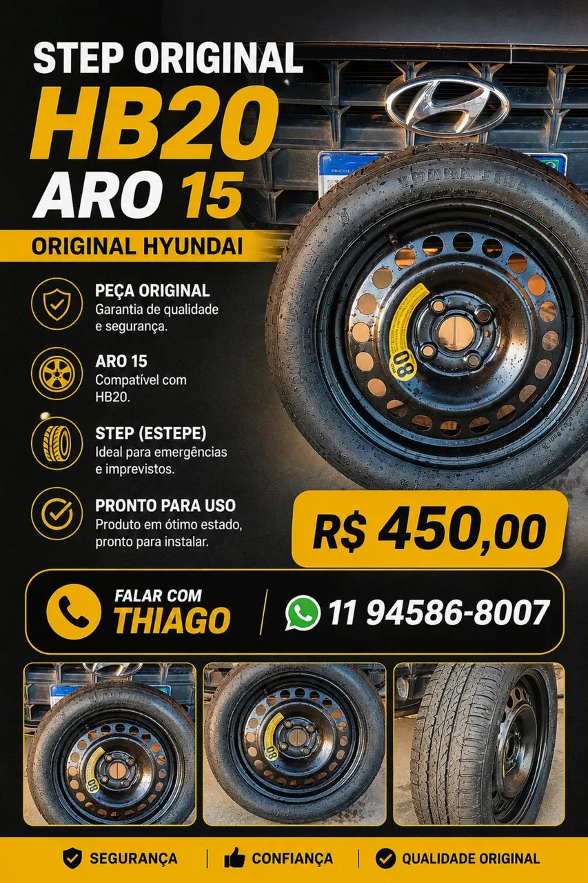 Step original HB20 aro 15