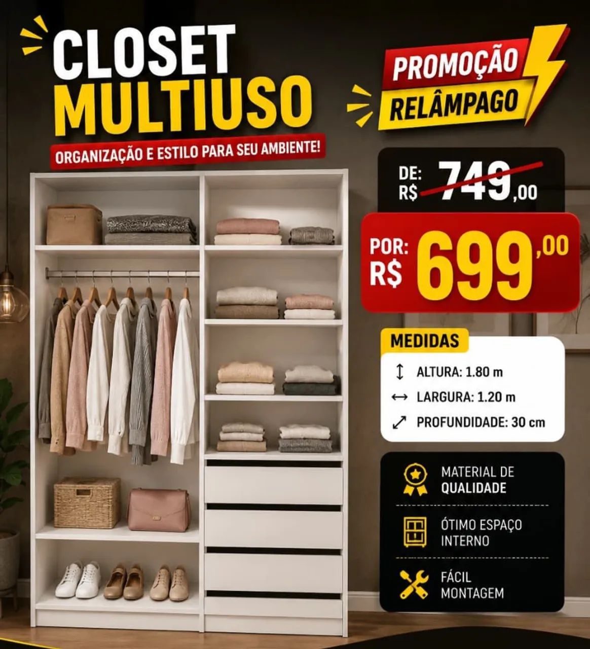 Promoção de Closet ? MDF  - Foto 2