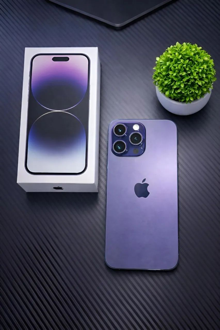 iPhone 14 Pro Max 256GB Roxo - Completo - Celulares e Smartphones
