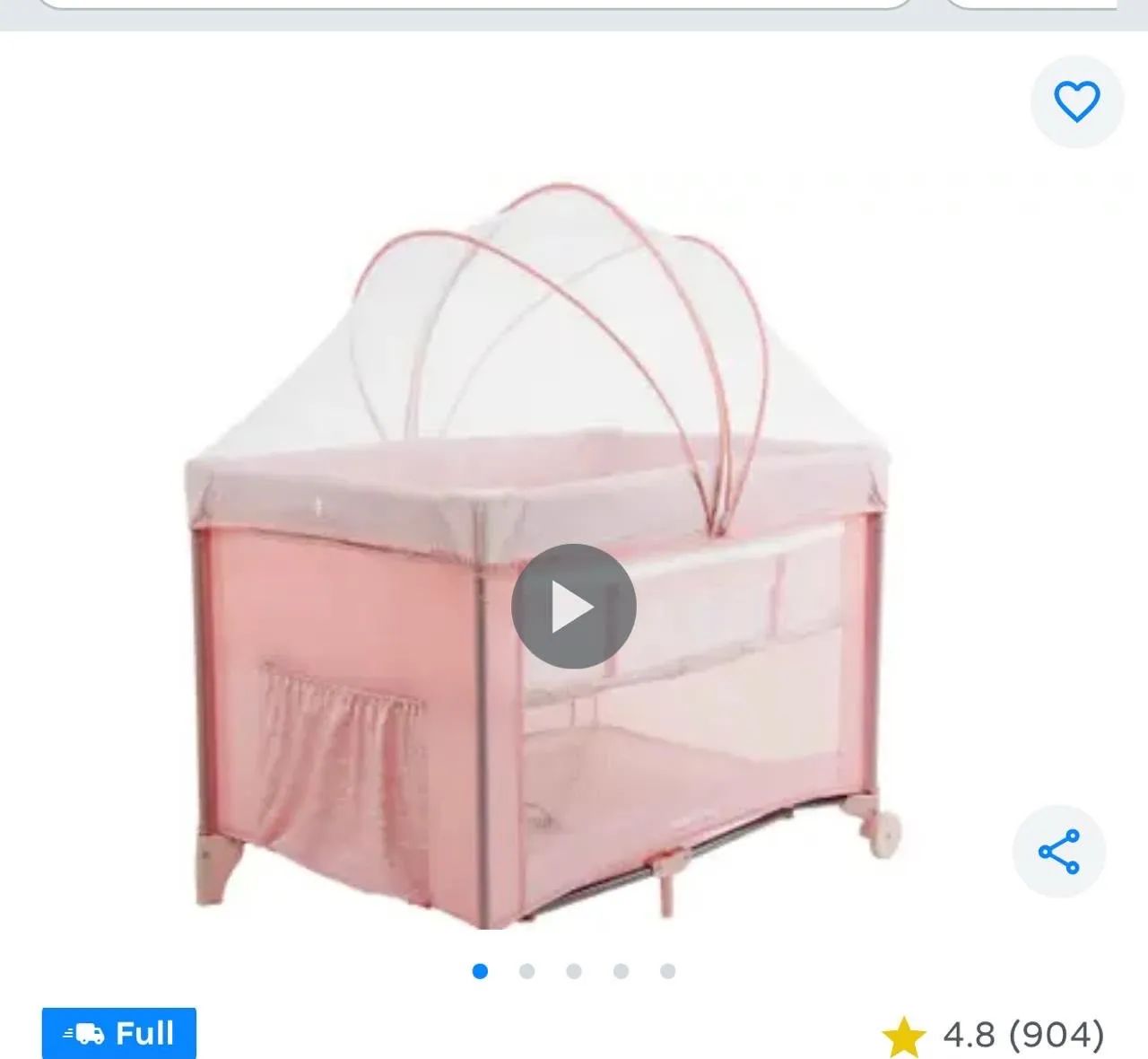 Chiqueirinho rosa com colchão 