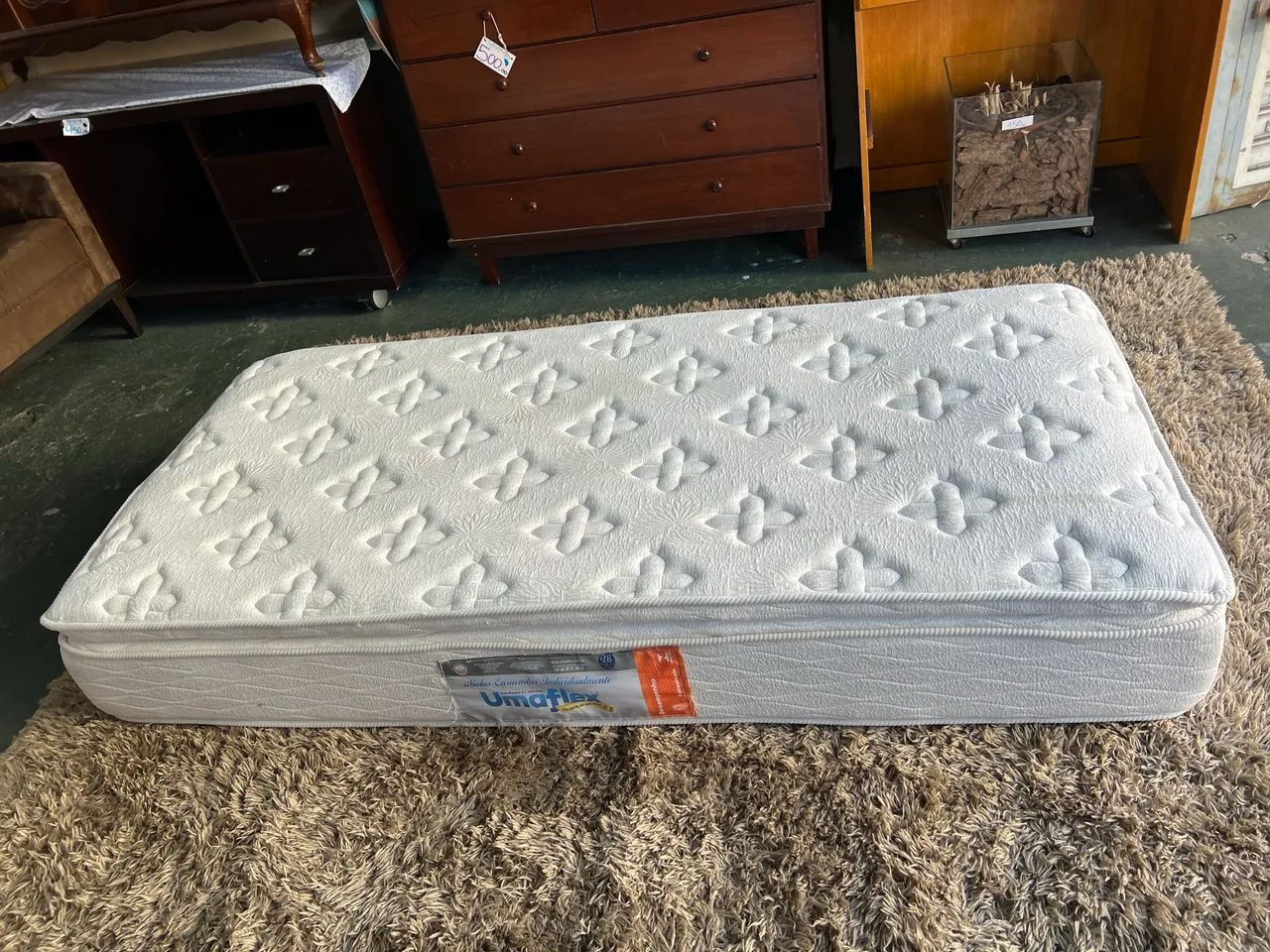Colchão de Solteiro com Pillow Top Itália Umaflex Molas Ensacadas - Foto 5