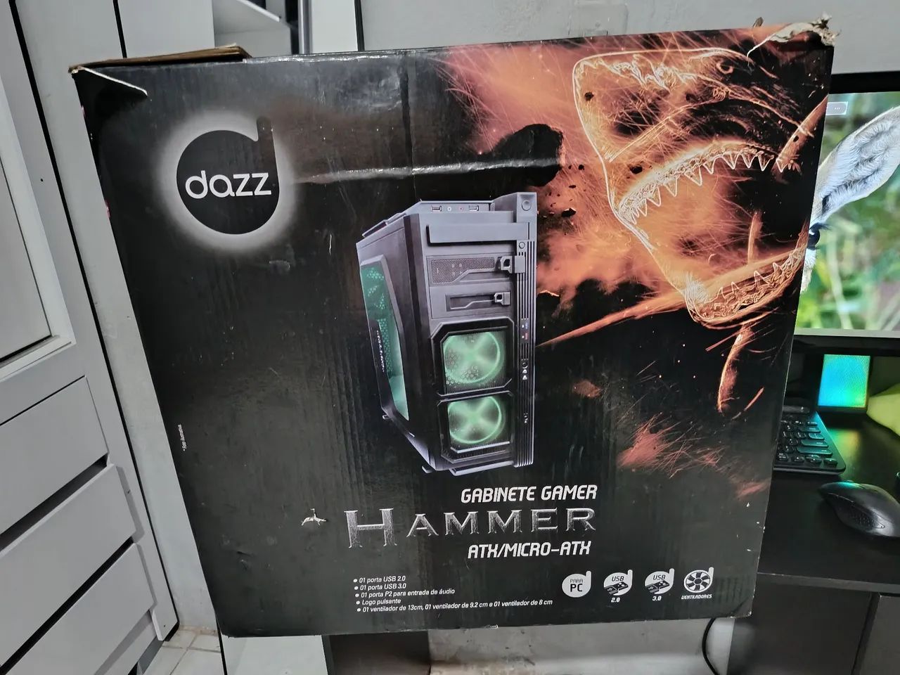 Gabinete gamer ATX 
