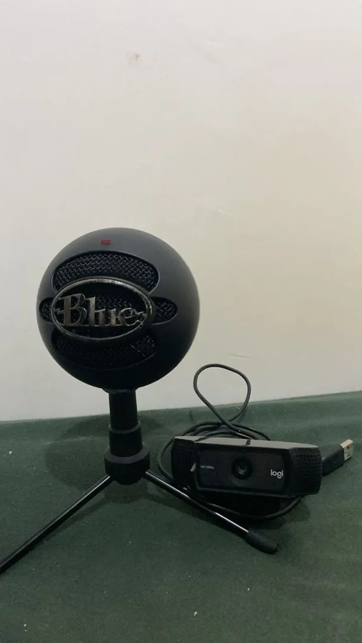 Kit Streamer Completo: Webcam Logitech C920 + Microfone Blue Snowball + Headset Redragon - Foto 4