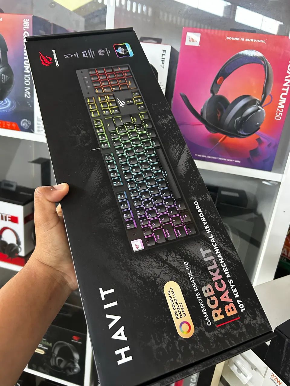 Teclado gamer mecânico HAVIT switch Blue  - Foto 2