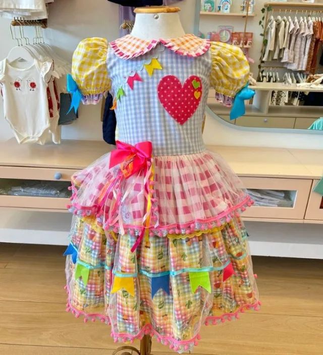 Vestido junino infantil