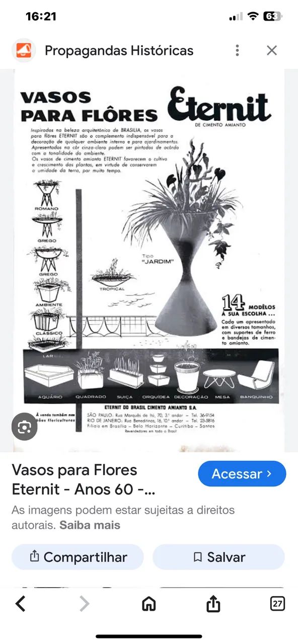 Vasos Eternit de amianto  - Foto 4