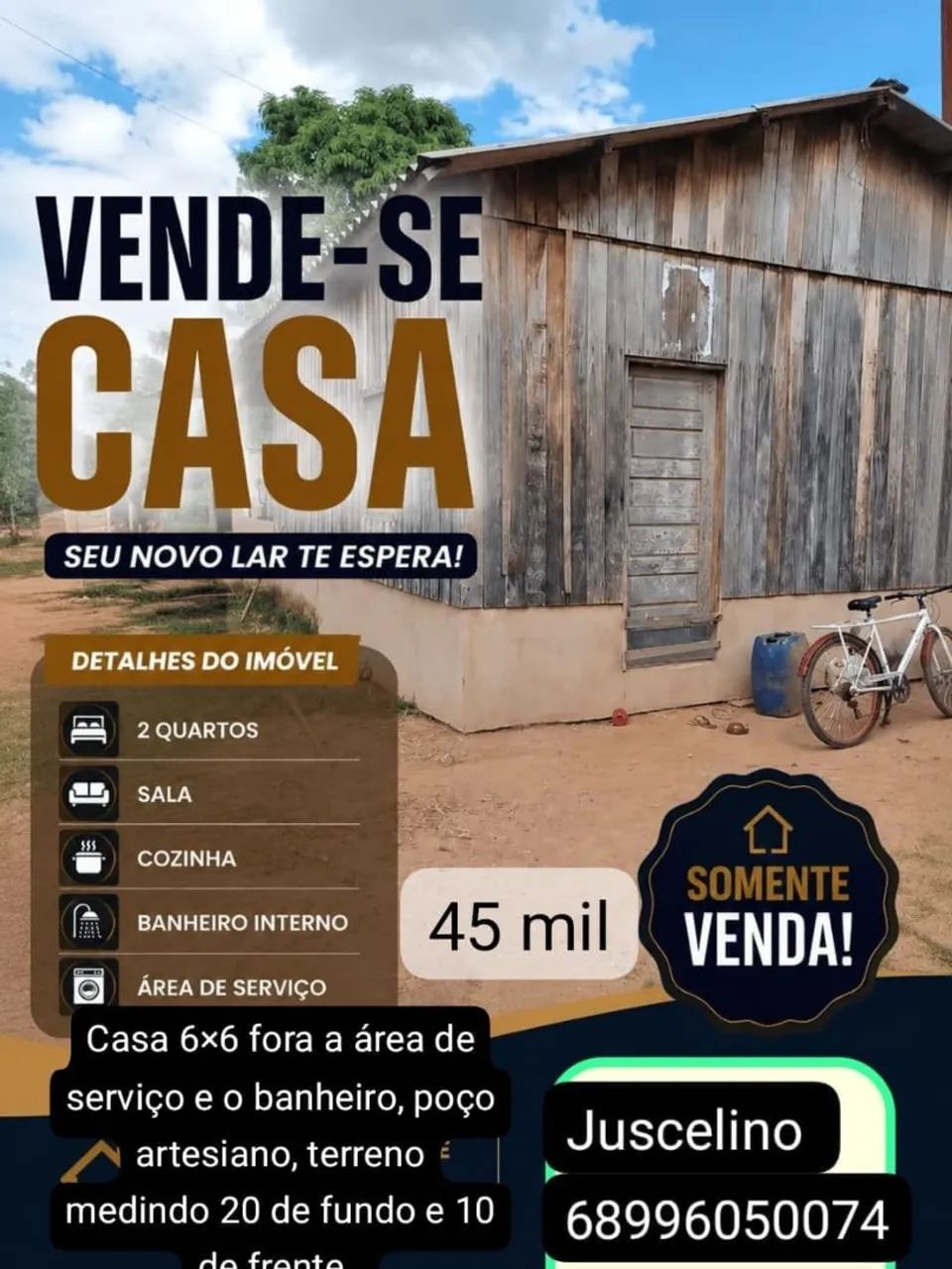 Vendo casa mista