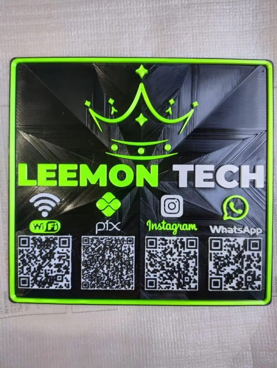 Placa PIX Personalizada - Feita em 3D - Foto 2