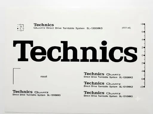 ela Serigrafia Technics Mk - Sl1200mk 2/3/5 E Sl-1210mk 2/5