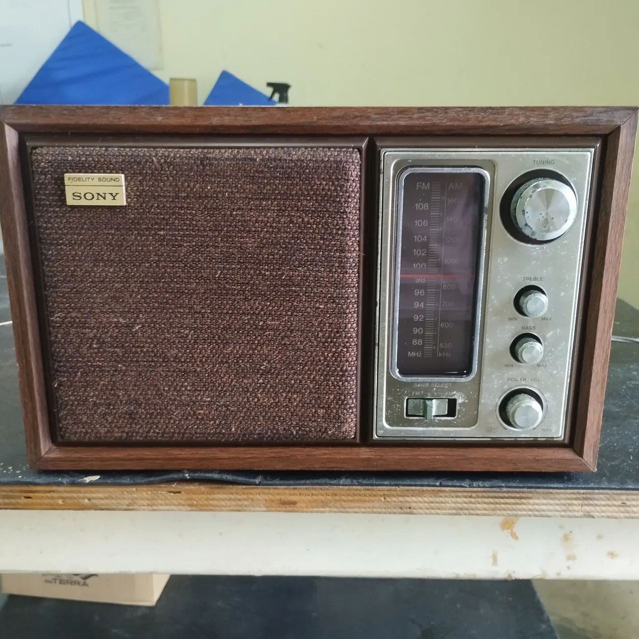 Rádio AM/FM rústico Vintage 