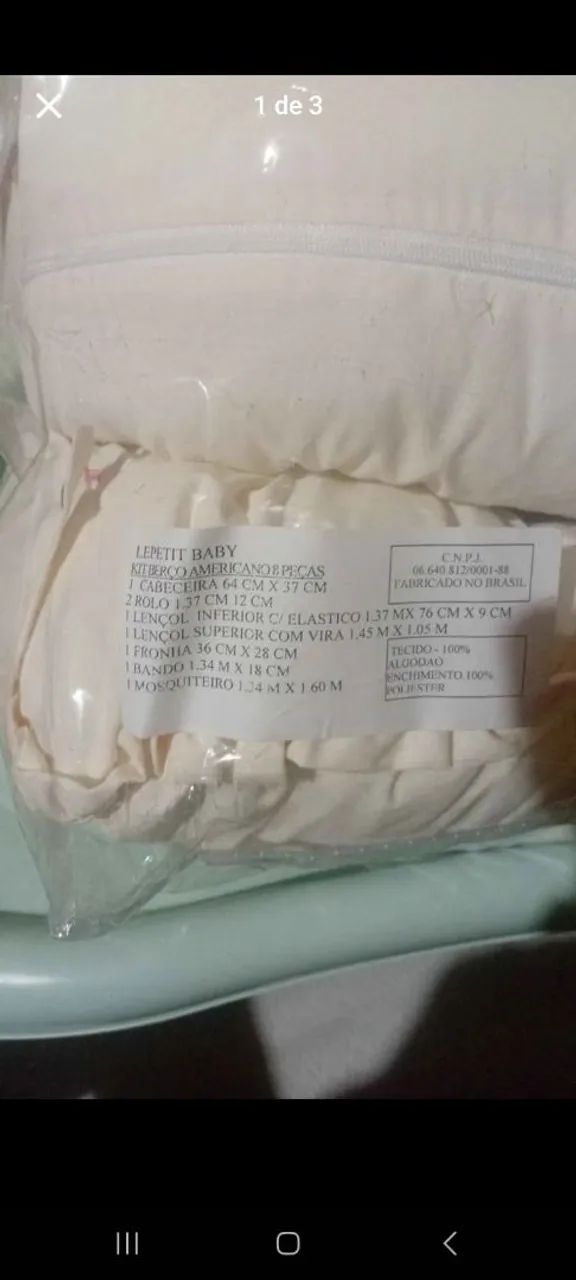 Kit berço e banheira nunca usados - Foto 3