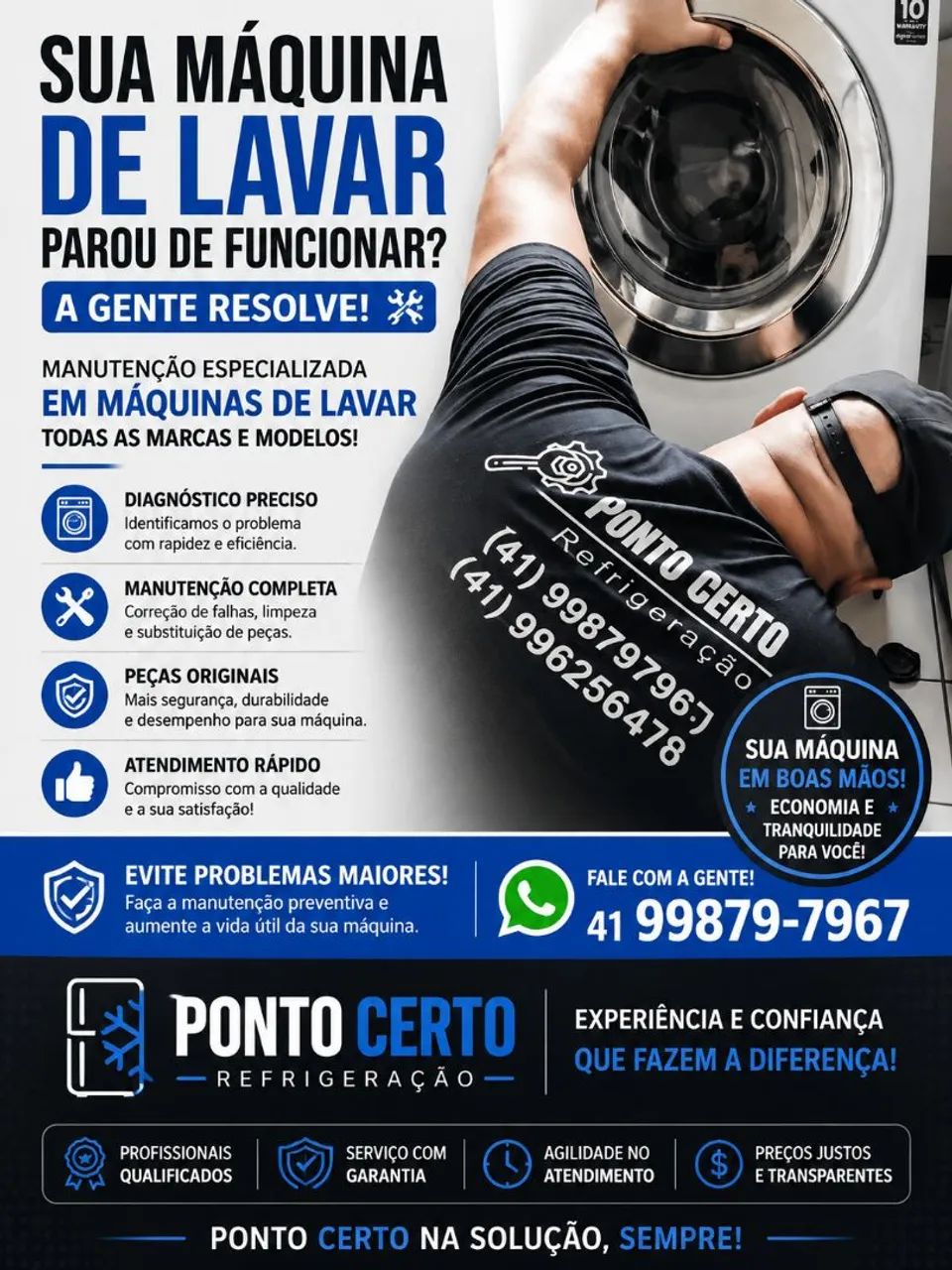 Máquina de lavar.
