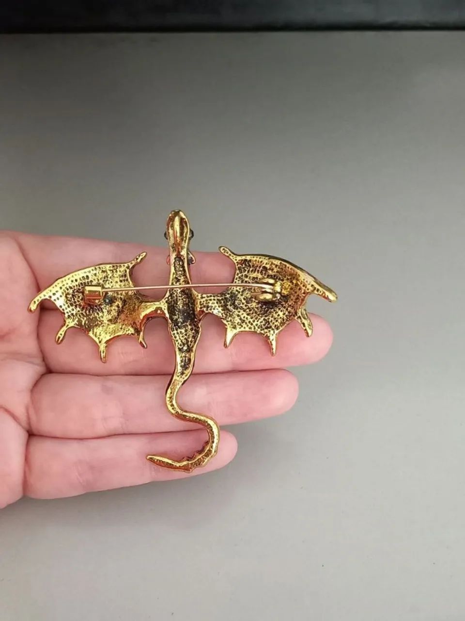 Broche de Dragão Vermelho e Rosa (novo) - Foto 4