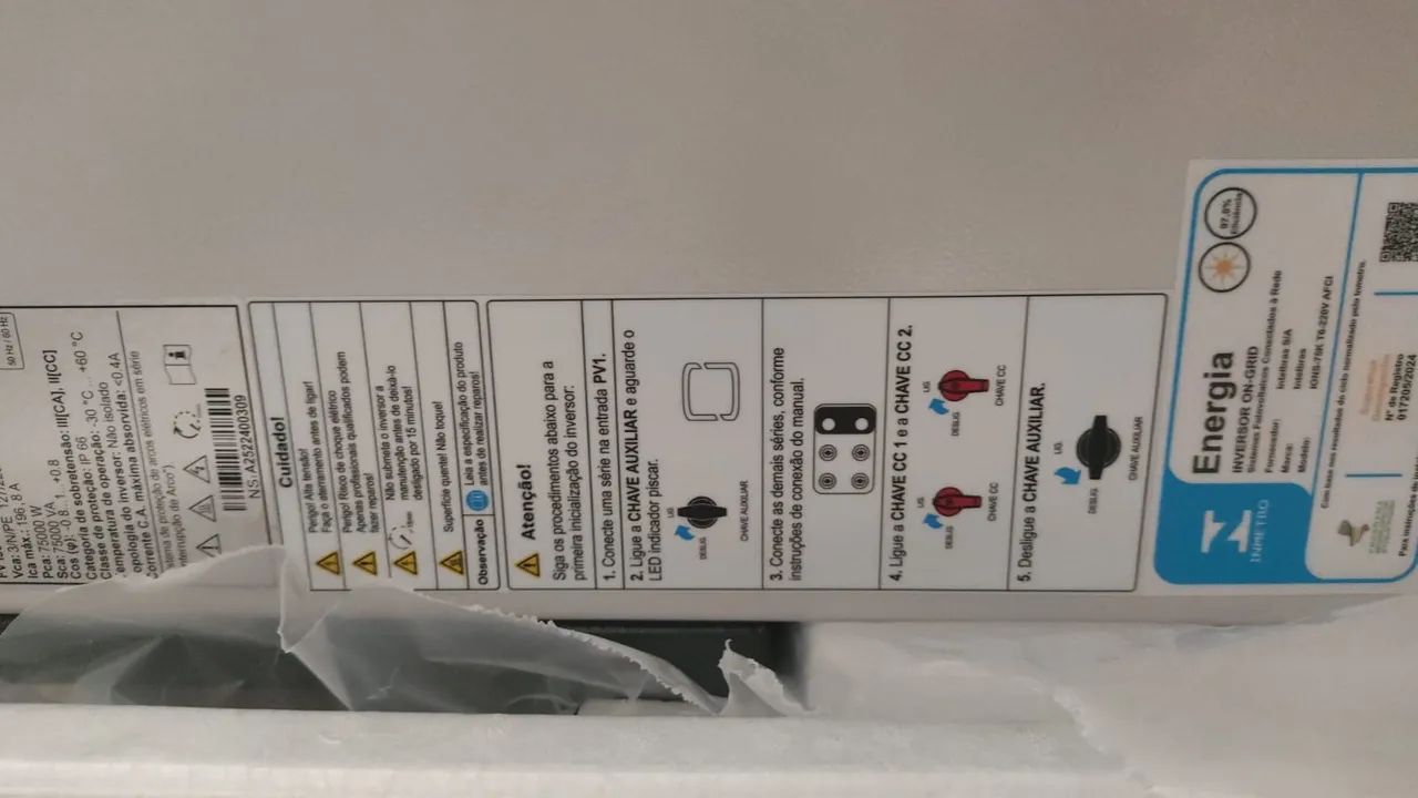 Inversor intelbras on Grid 75 kW  - Foto 2