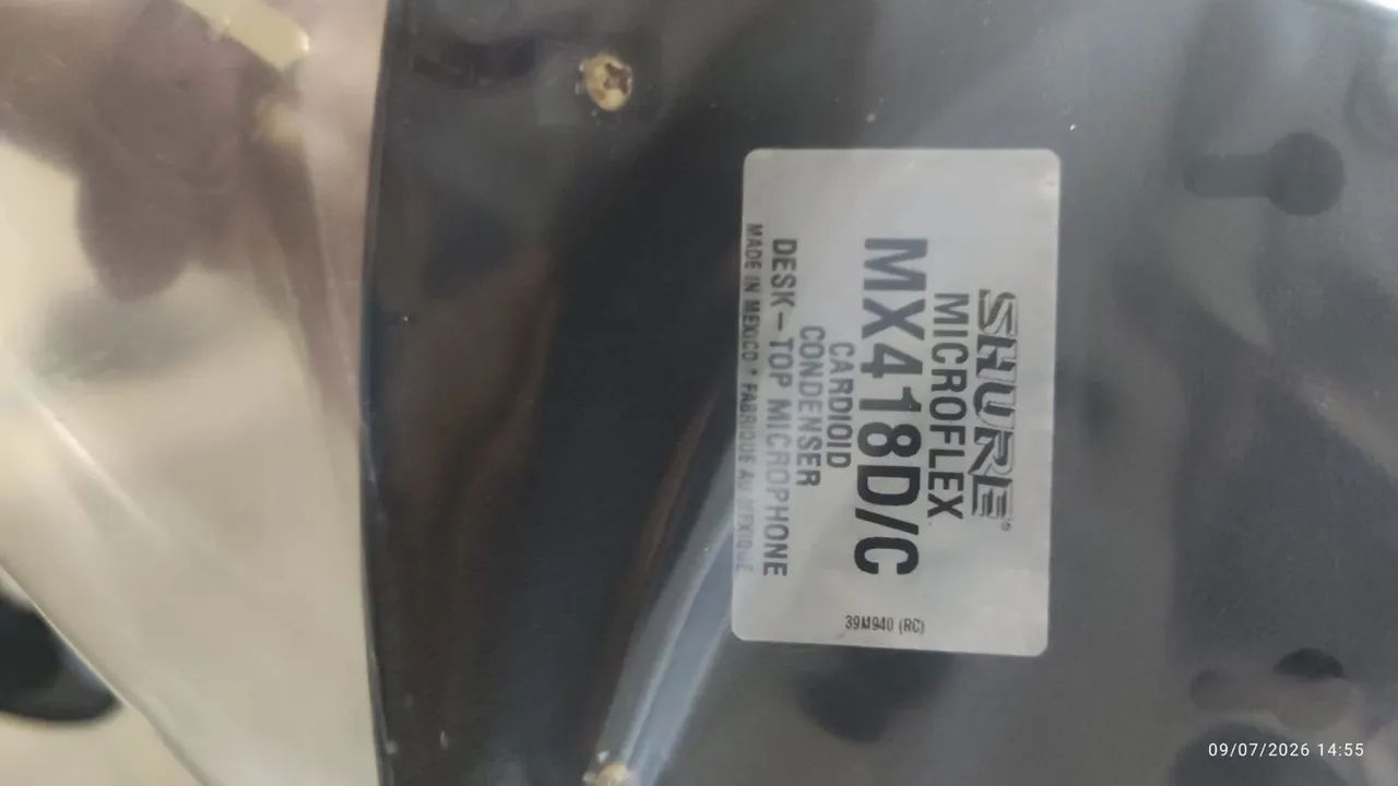 Microfone Shure 418 dc - Foto 2