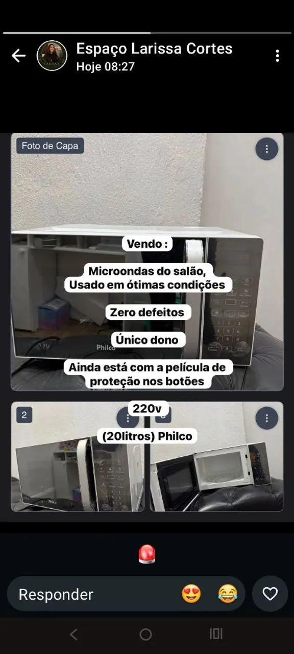 Microondas voltagem 220