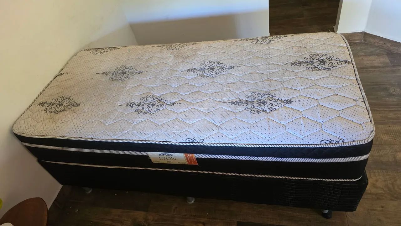 Cama box + colchão biflex Solteirão  - Foto 3