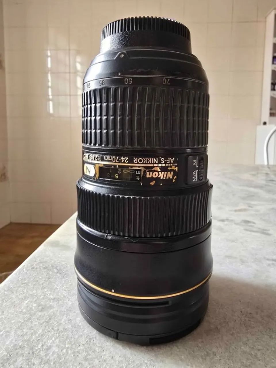 Lente Nikon 24-70mm F/2.8 Af-s Zoom Full Frme Somente Manual - Foto 5