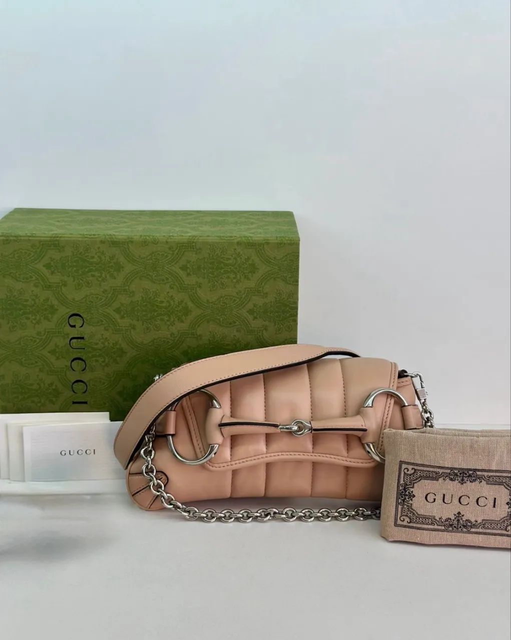Bolsa Gucci Horsebit Chain nova original 