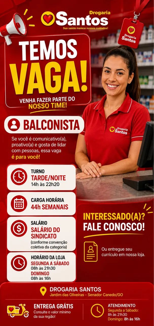 VAGA DE EMPREGO - BALCONISTA - Foto 2