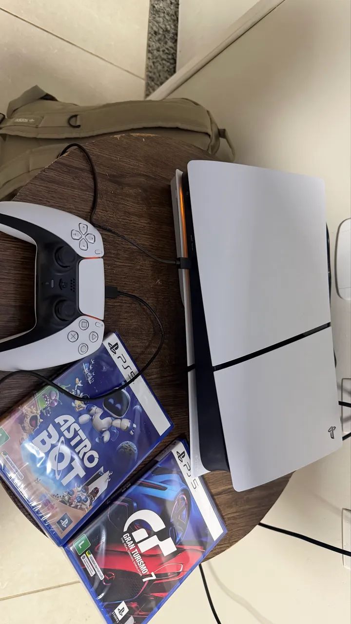 Console PlayStation 5 Slim Core Disk Sony 1TB Branco (RCELL)
