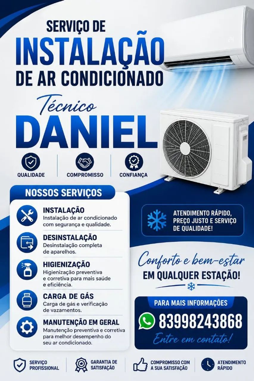 Instalação de ar condicionado 