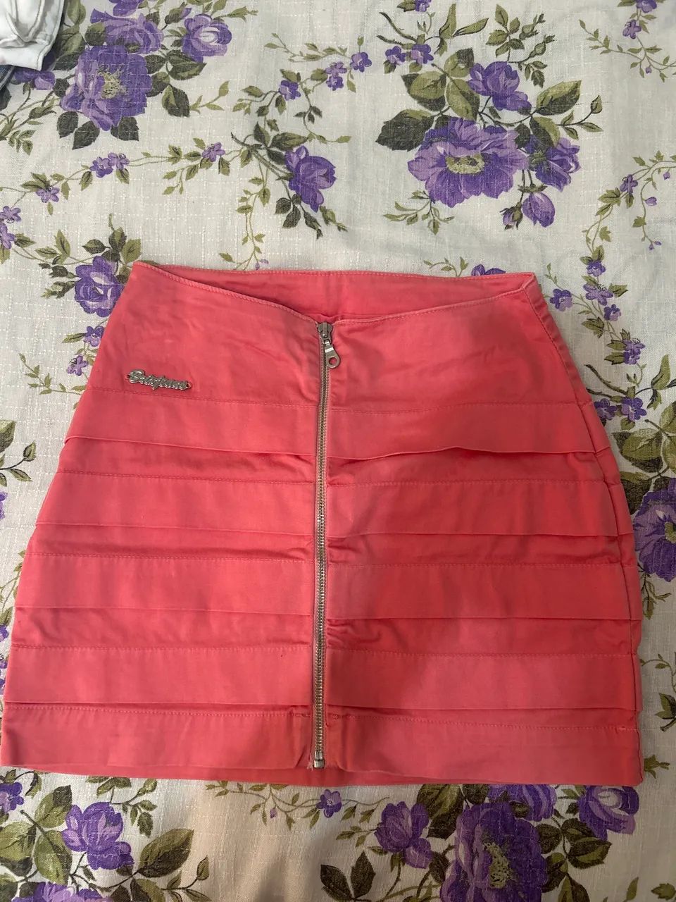 Saia Jeans Rosa - Foto 2