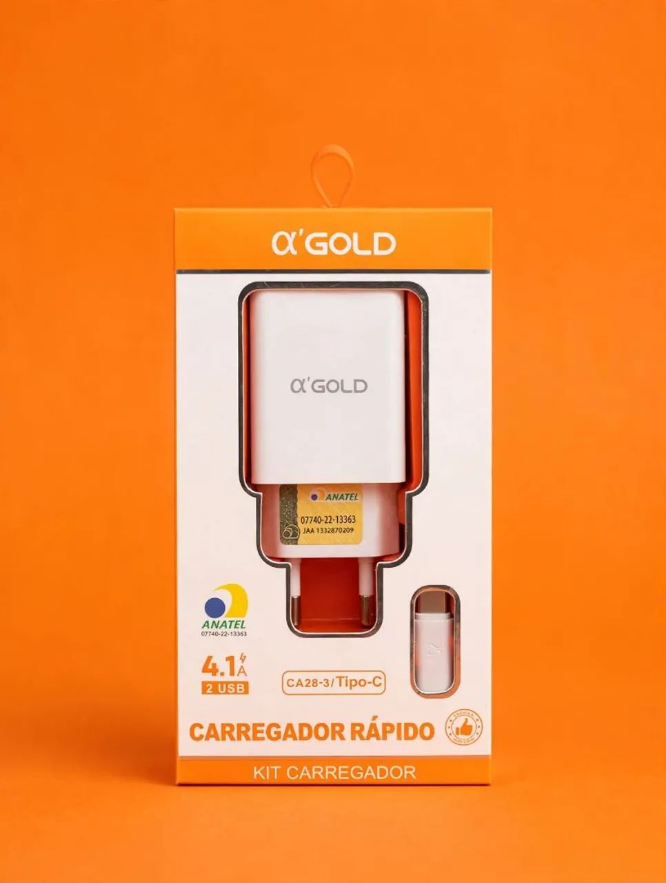 ? CARREGADOR RÁPIDO A'GOLD 4.1A