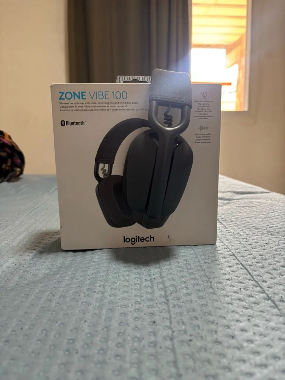 Headset Logitech Zone Vibe Wireless Bluetooth Grafite