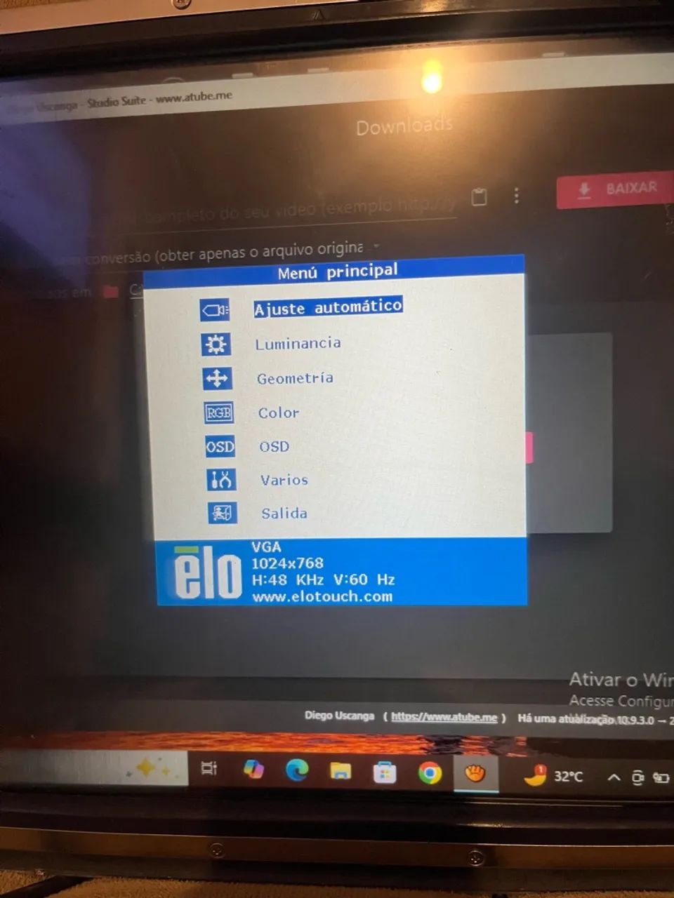 Monitor touch Elo LCD 