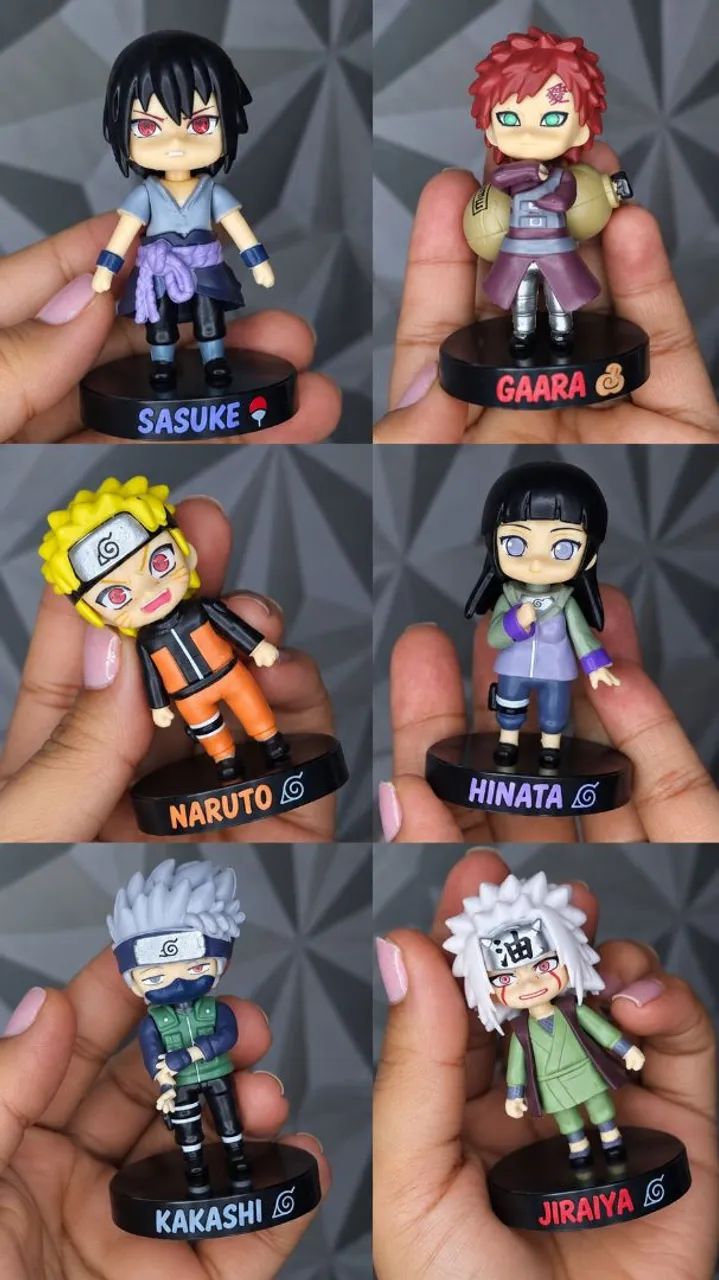 Bonecos miniatura Naruto kit com 6 - Foto 3
