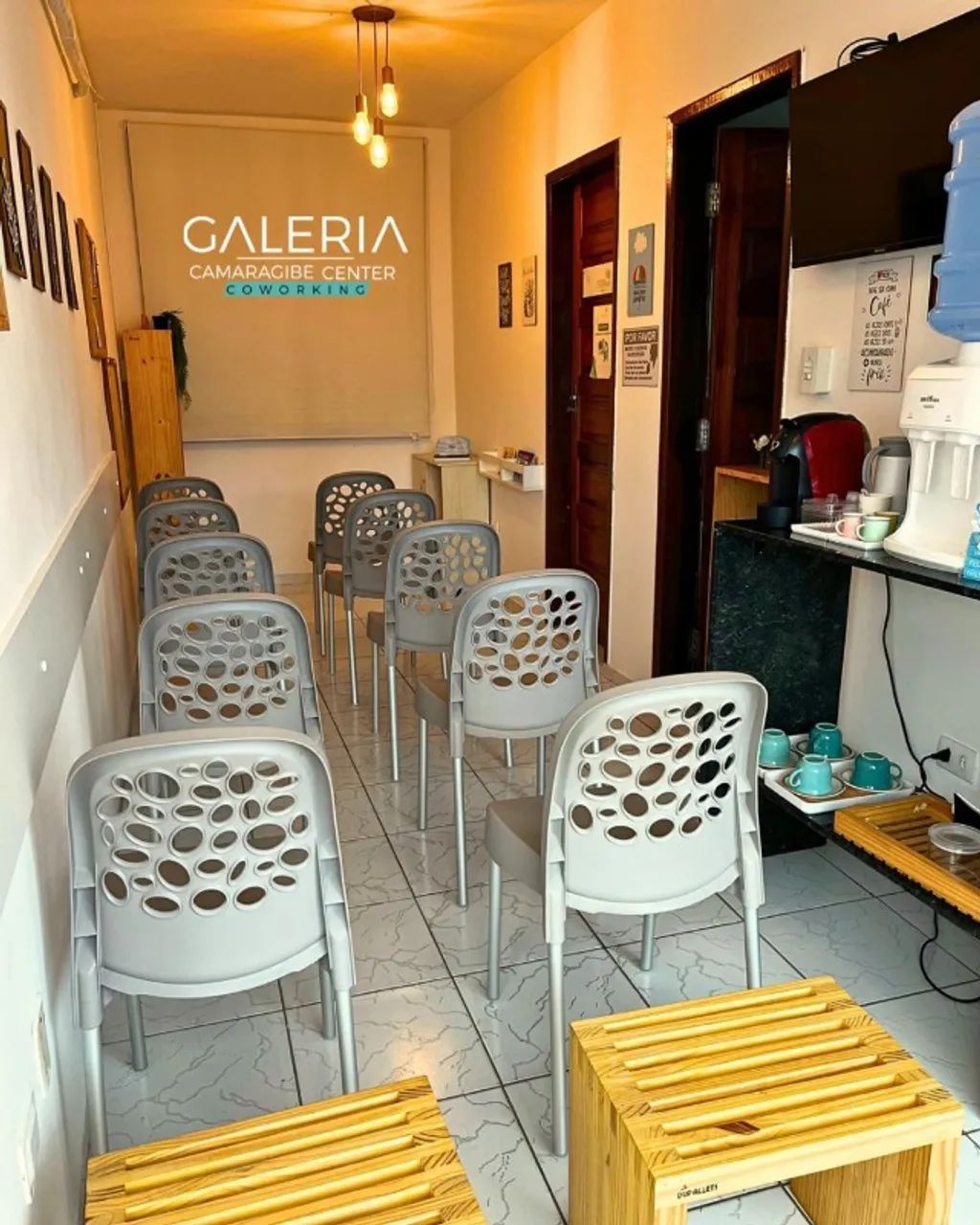 Aluga-se sala comercial por turno, mobiliada, AR e WI-FI  Coworking Camaragibe s/fiador  - Foto 10